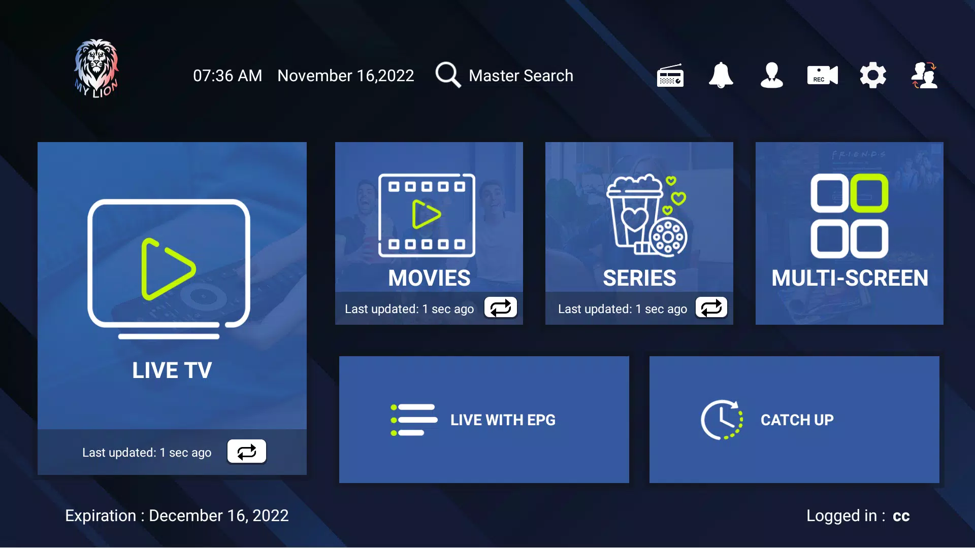MY LION IPTV Screenshots2