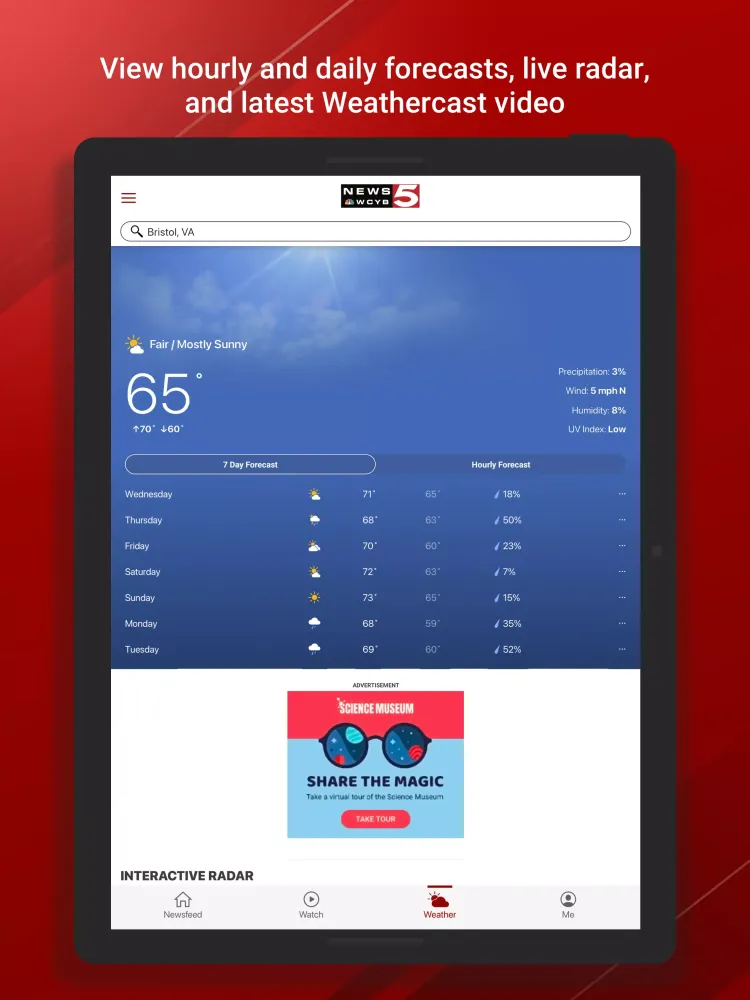 تصاویر News 5 WCYB.com Mobile