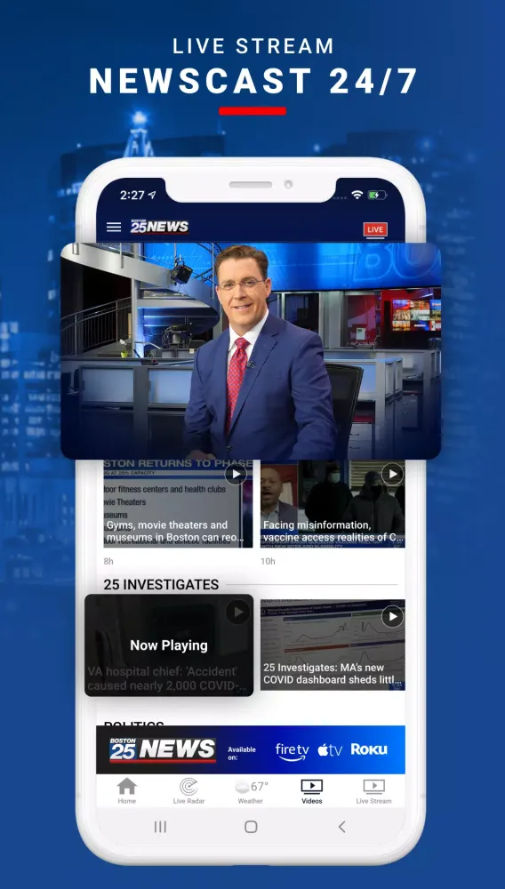 Zrzuty ekranu Boston 25
