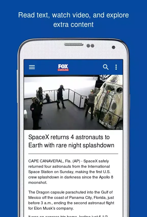 Ảnh chụp màn hình của FOX Carolina News