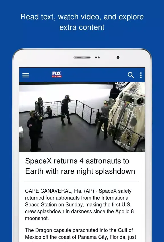 Ảnh chụp màn hình của FOX Carolina News