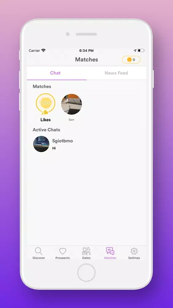 Capturas de tela do MyLove Dating App