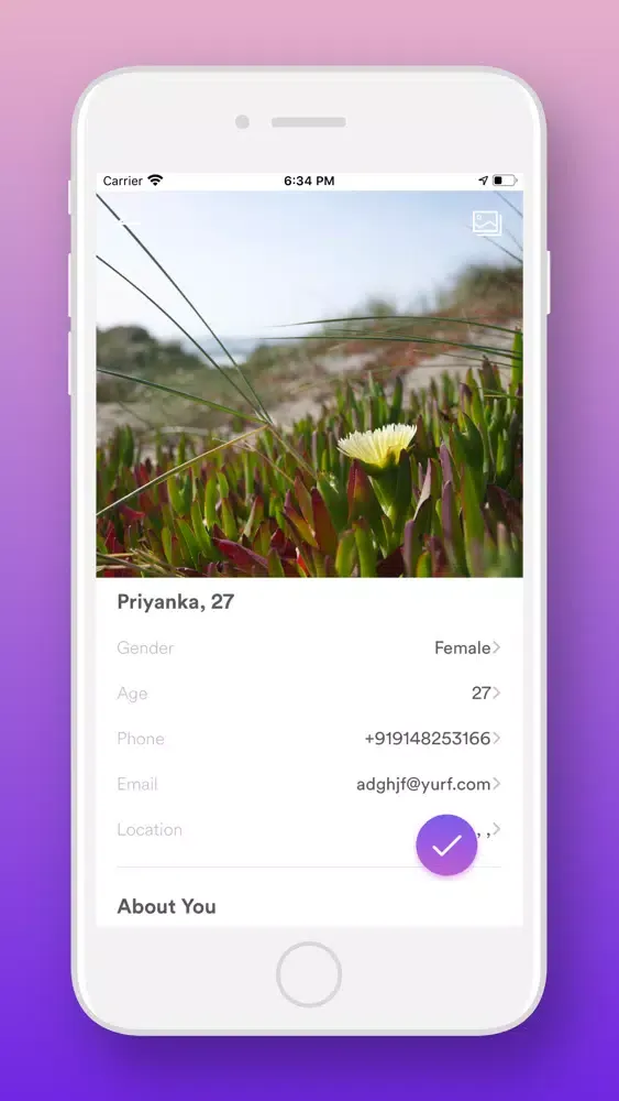 Capturas de tela do MyLove Dating App