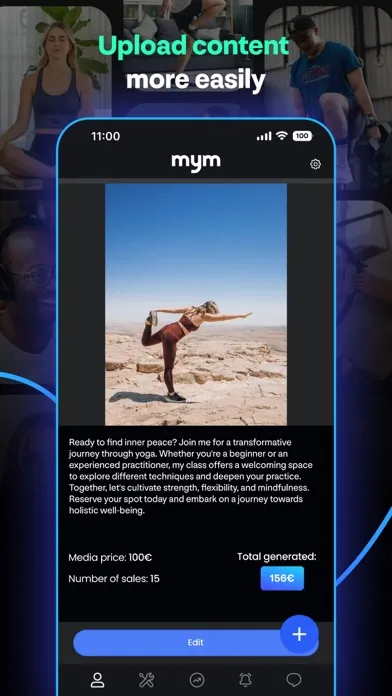 Tangkapan layar MYM for Creators