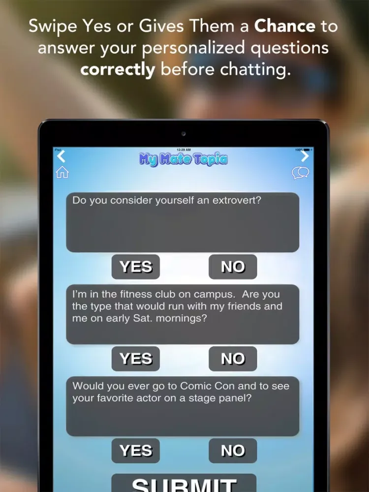 MyMateTopia - Meet Friends, Date, & Be Social iPad  Screenshots