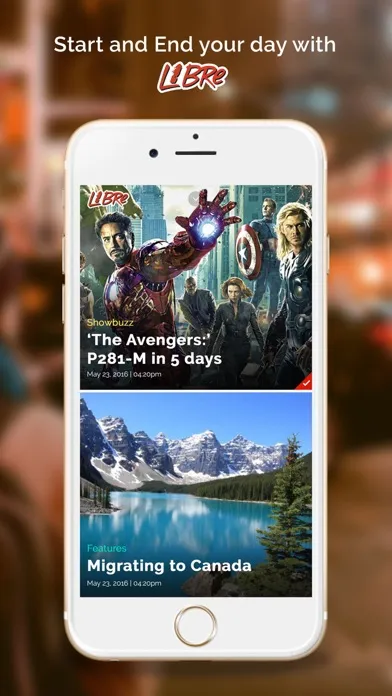 Tangkapan skrin Libre Mobile