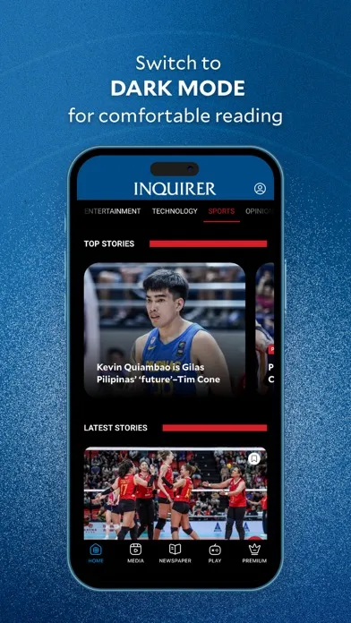 Zrzuty ekranu Inquirer Mobile
