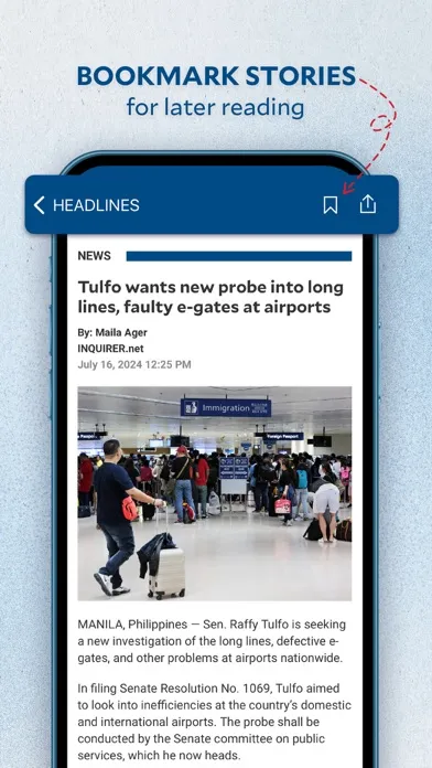 Zrzuty ekranu Inquirer Mobile
