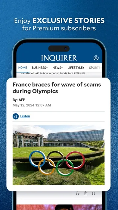 Zrzuty ekranu Inquirer Mobile