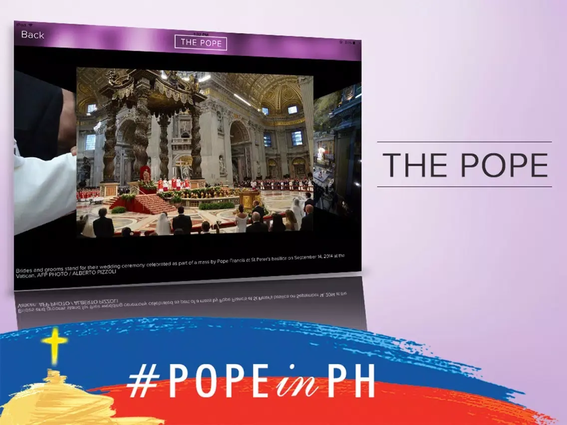 #popeselfie iPad 應用截圖