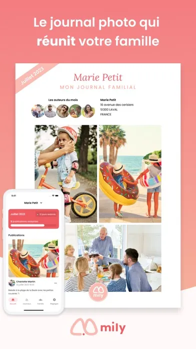 Mily - Journal photo familial Screenshots