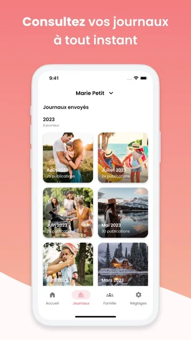 Mily - Journal photo familial Screenshots