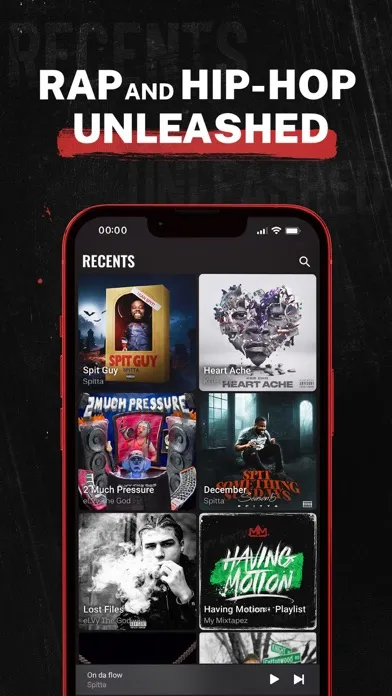 Capturas de tela do My Mixtapez: Rap & Hip Hop