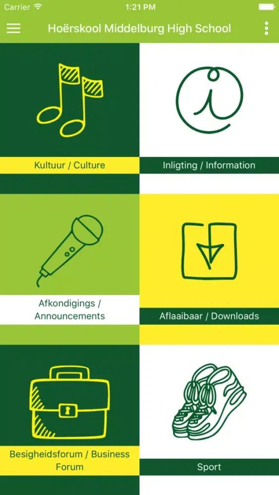 Capturas de pantalla de Hoërskool Middelburg