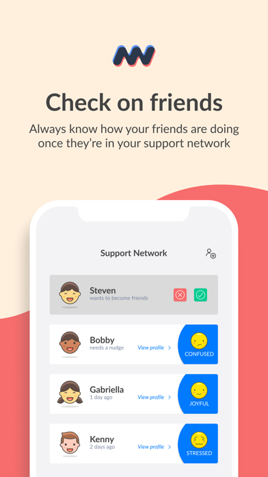 Moodwave - Support Network スクリーンショット