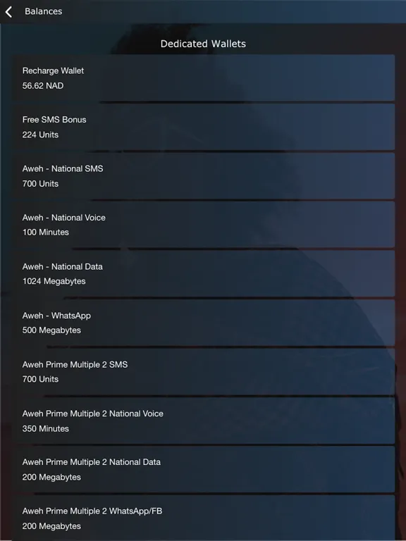 Screenshot di MyMTC Namibia iPad 