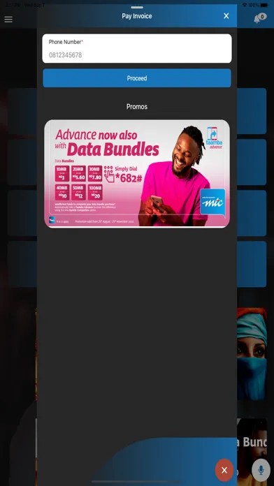 Screenshot di MyMTC Namibia