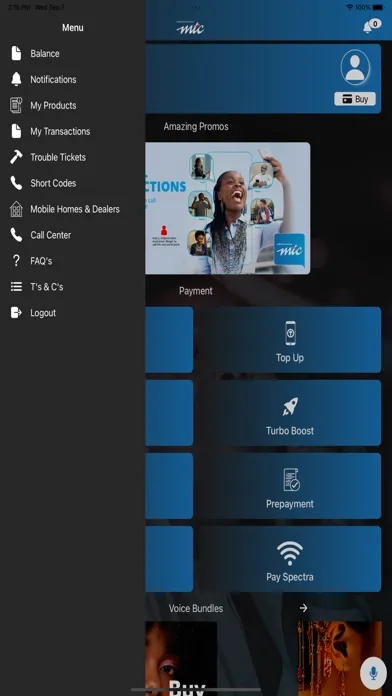Screenshot di MyMTC Namibia