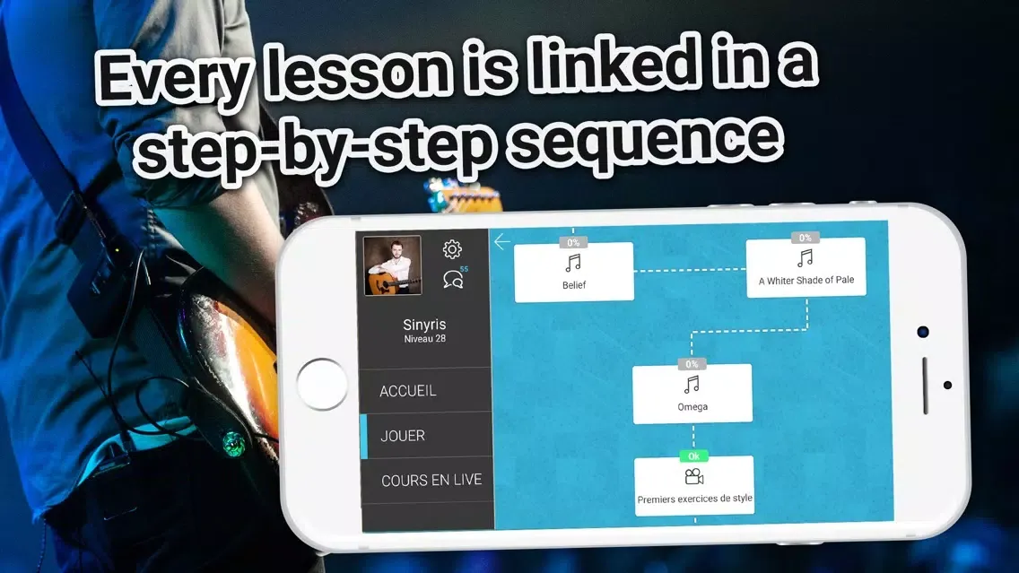 Guitar lessons and tabs Screenshots