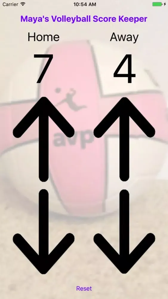 Capturas de tela do Maya's Volleyball Score Keeper