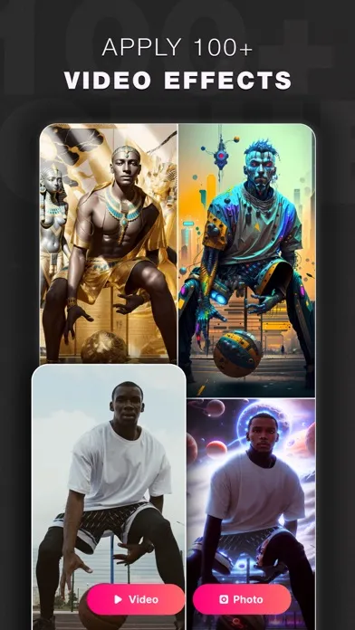 Capturas de tela do Glam AI: Video & Photo Editor