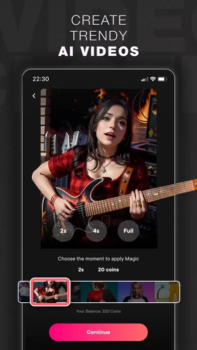 Capturas de tela do Glam AI: Video & Photo Editor