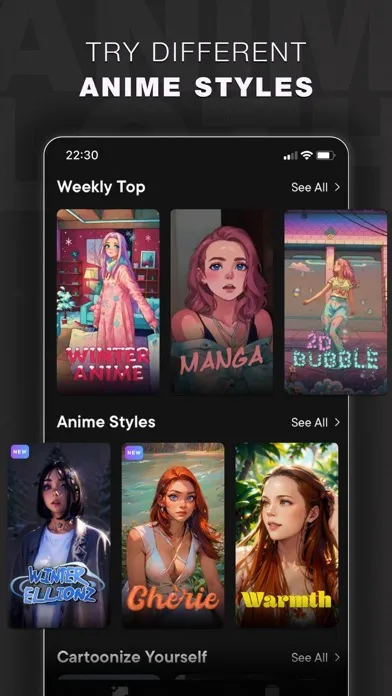 Capturas de tela do Glam AI: Video & Photo Editor