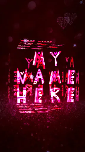 3D My Name Live Wallpaper应用截图
