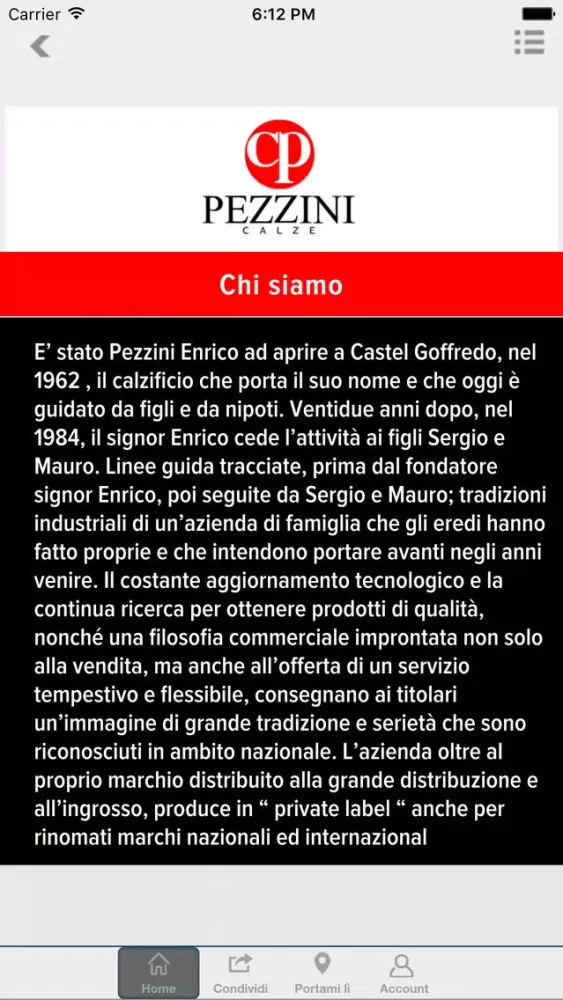 Calzificio Pezzini Ekran Görüntüleri
