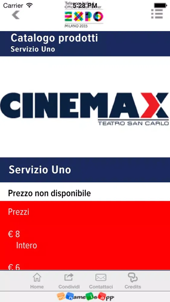Ảnh chụp màn hình của Cinemax Srl
