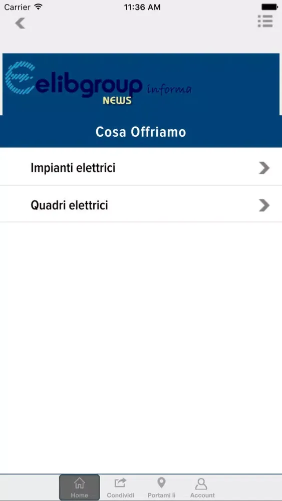 Ảnh chụp màn hình của Elib Impianti Srl