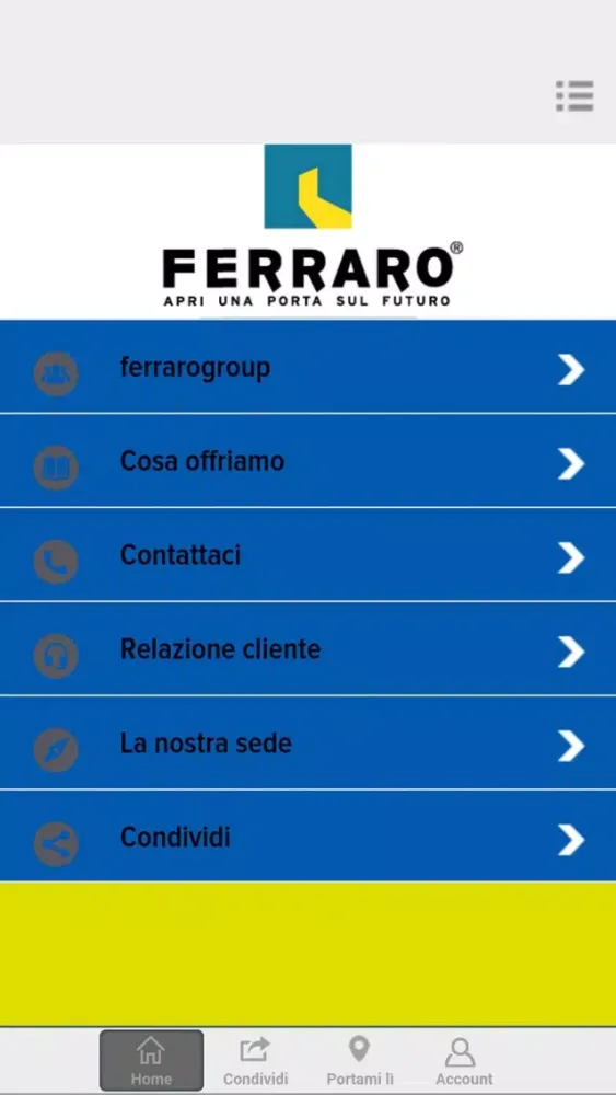 Zrzuty ekranu Ferraro Group