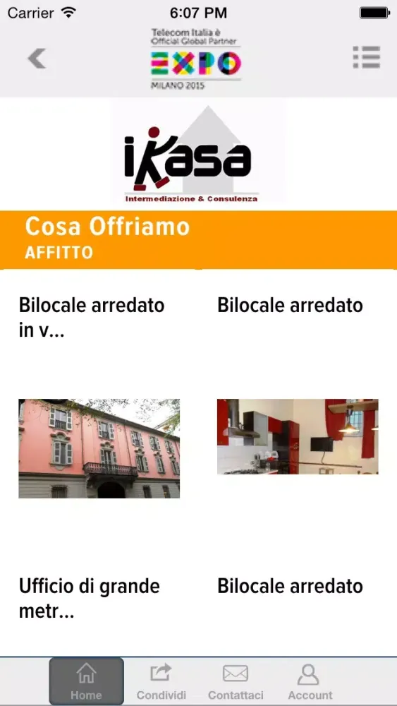 Tangkapan skrin Ikasa Immobiliare Cavour Sas