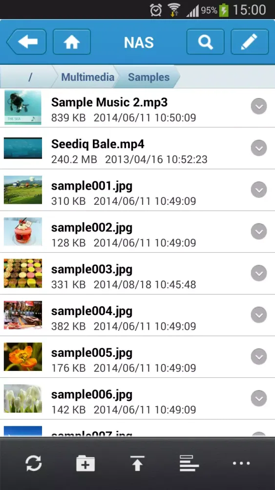 NAS File Explorer应用截图