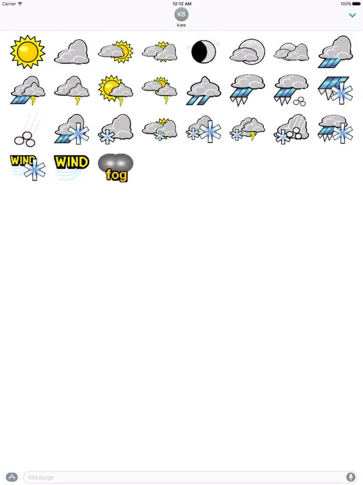 Classic Weather Icons iPad  سکرین شاٹس