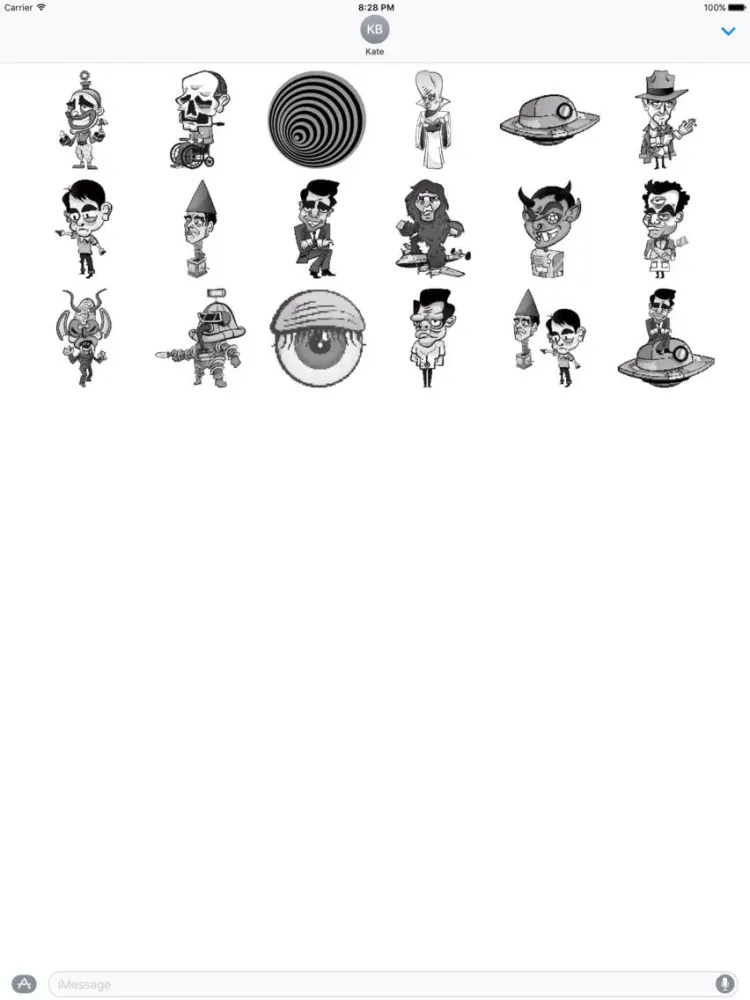 Twilight Zone Stickers iPad  Screenshots