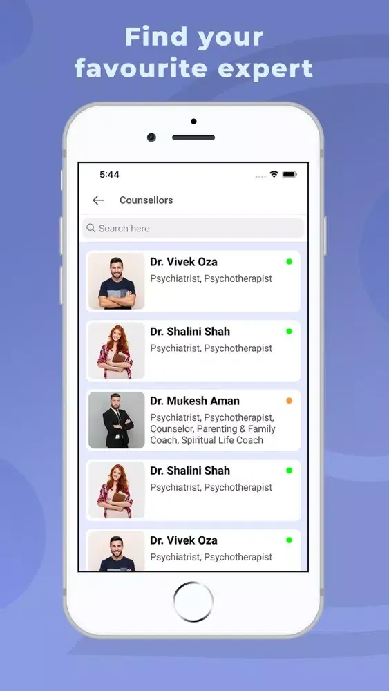 Capturas de tela do Myndro - Counselling & Therapy