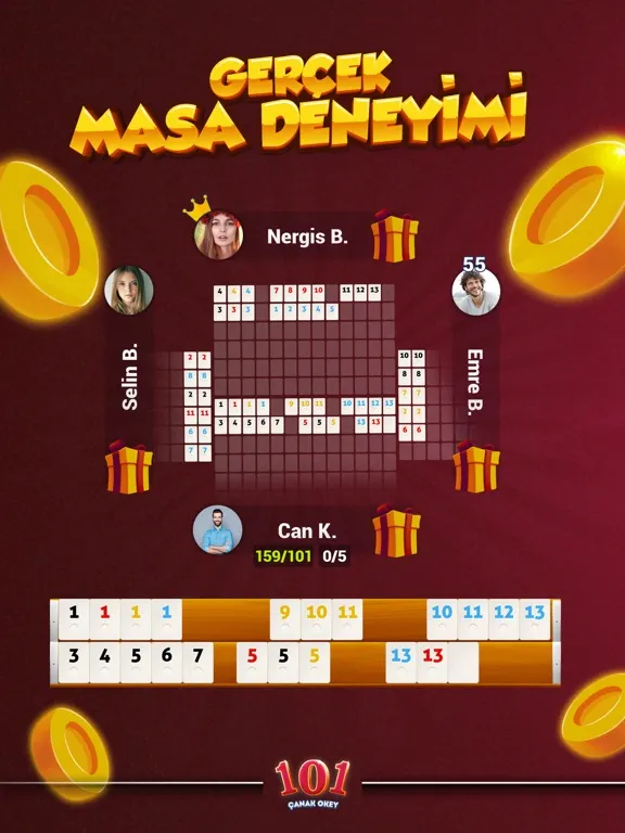 101 Çanak Okey iPad  스크린샷