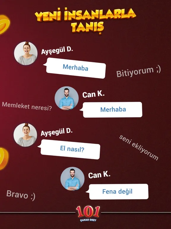 101 Çanak Okey iPad  스크린샷