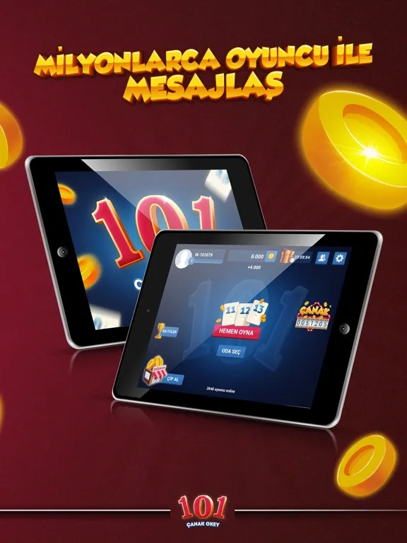 101 Çanak Okey iPad  스크린샷