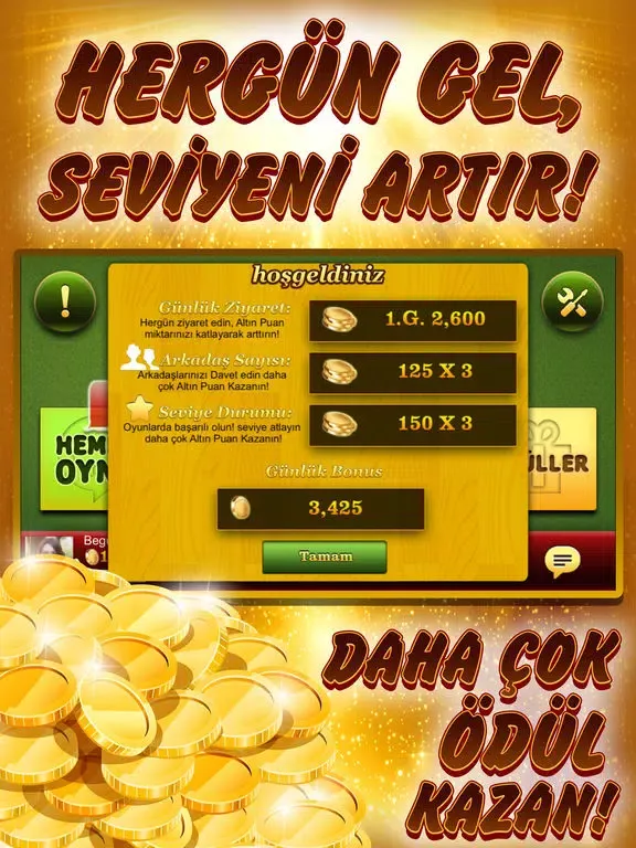 Ảnh chụp màn hình của Okey Golden iPad 