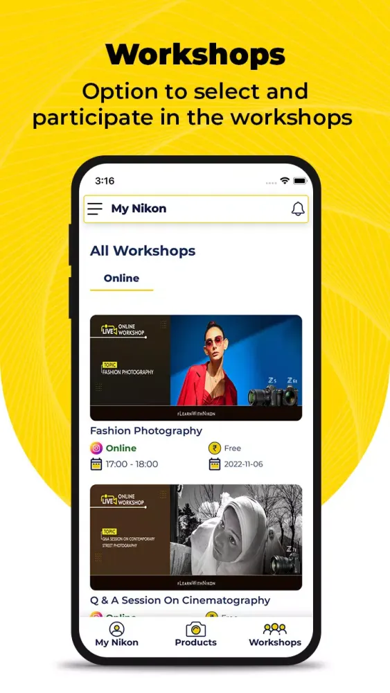 Скриншоты MyNikon: Cameras & Workshops