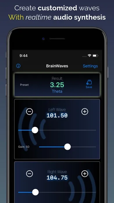Ảnh chụp màn hình của BrainWaves Binaural Beats
