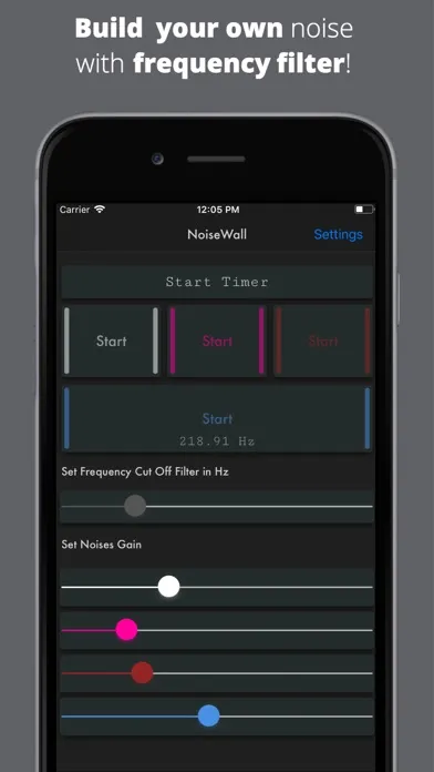 Screenshot di NoiseWall