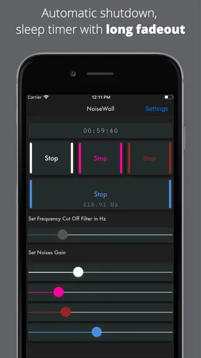 Screenshot di NoiseWall