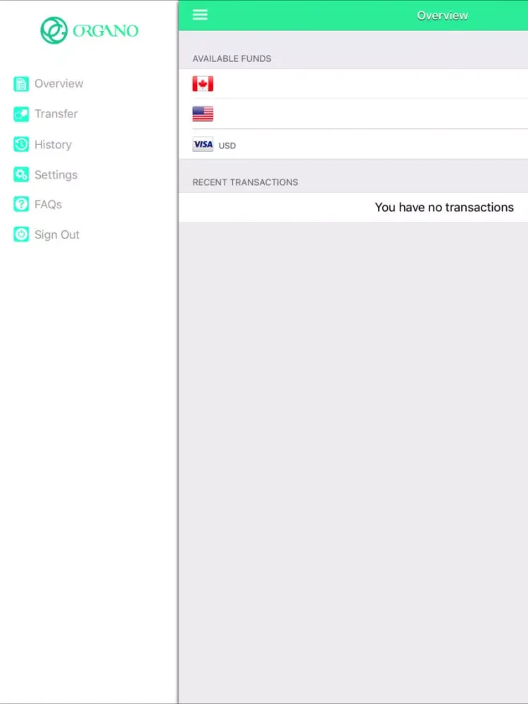 My OG Wallet iPad  Screenshots