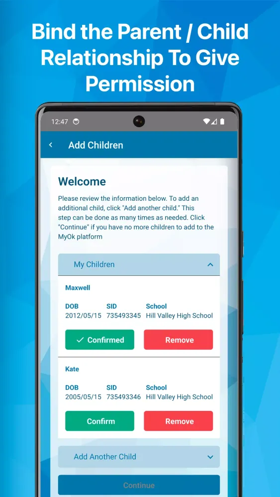 ISAFE Direct MyOK Screenshots