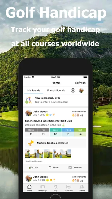 Tangkapan skrin Golf Handicap - Online Golf