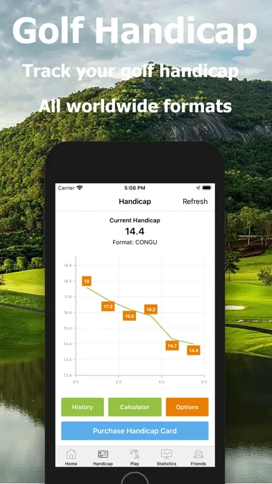 Tangkapan skrin Golf Handicap - Online Golf