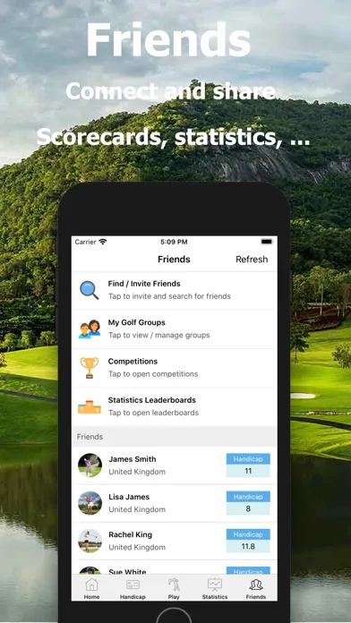 Tangkapan skrin Golf Handicap - Online Golf